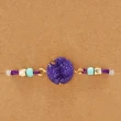 【Jpqueen】高雅氣質碎石編織可調式手環(8色可選)