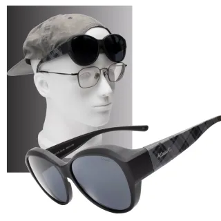 【Hawk 浩客】高質感偏光套鏡 外掛式偏光太陽眼鏡 HK1029 col.96(抗UV 防眩光 墨鏡 釣魚 開車 騎車)