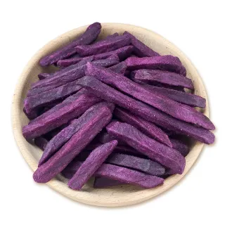 【GreenMarket 菓青市集】紫地瓜脆條 180gx1包(紫地瓜、蔬果脆片、餅乾)