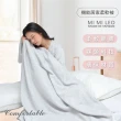 【MI MI LEO】台灣製居家舒眠雙層萬用毛毯 辦公室毯 空調毯 寶寶毯-寧靜藍(#台灣製#MIT#柔軟#舒眠)