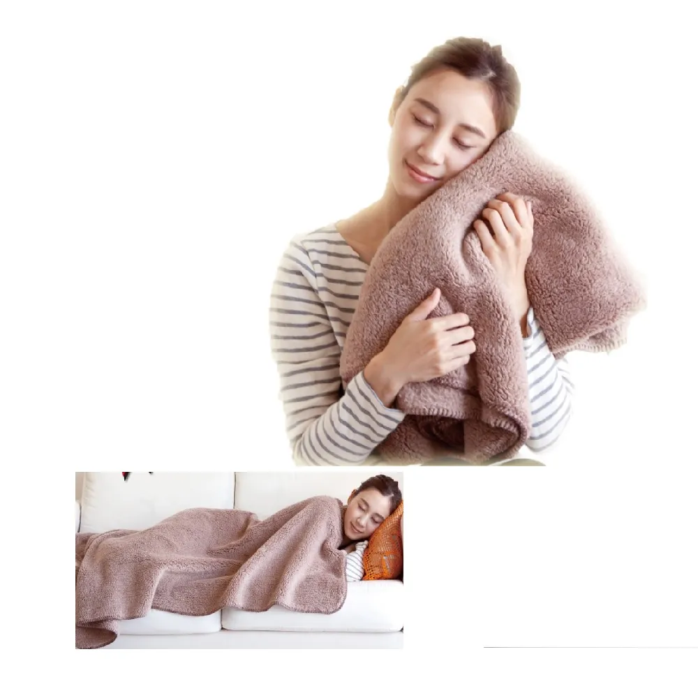 【海夫健康生活館】百力 Alphax GOKUDAN 極暖輕量雙面毯 懶人毯 80x140cm(AP-618324)