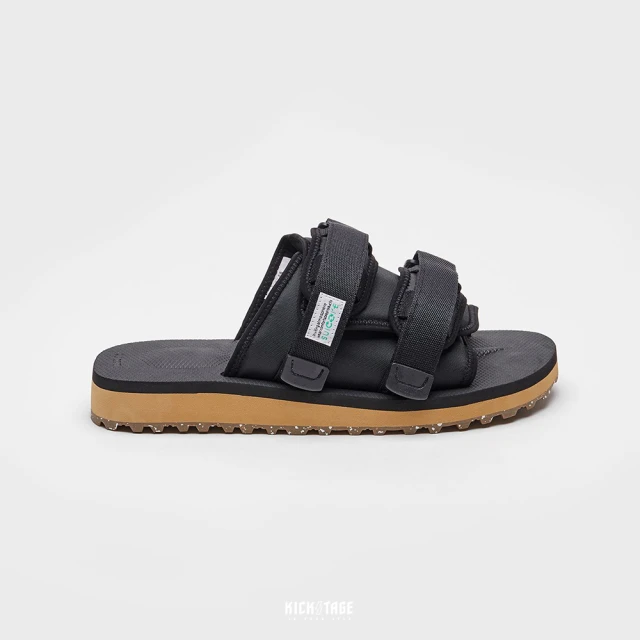 SUICOKE MOTO-Cab-ECO - Black/brown 黑棕色 尼龍 厚底 魔鬼氈 拖鞋 SK23056CECOBB