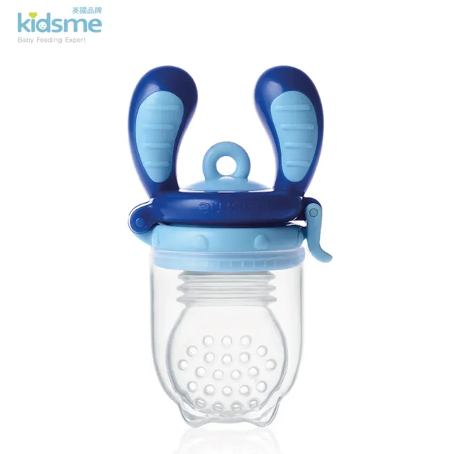 【kidsme】咬咬樂輔食器-M號加咬咬樂過濾網袋M號兩入(4個月以上寶寶適用)