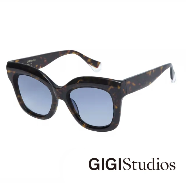GIGI Studios 質感蝴蝶型貓眼太陽眼鏡(玳瑁 - 