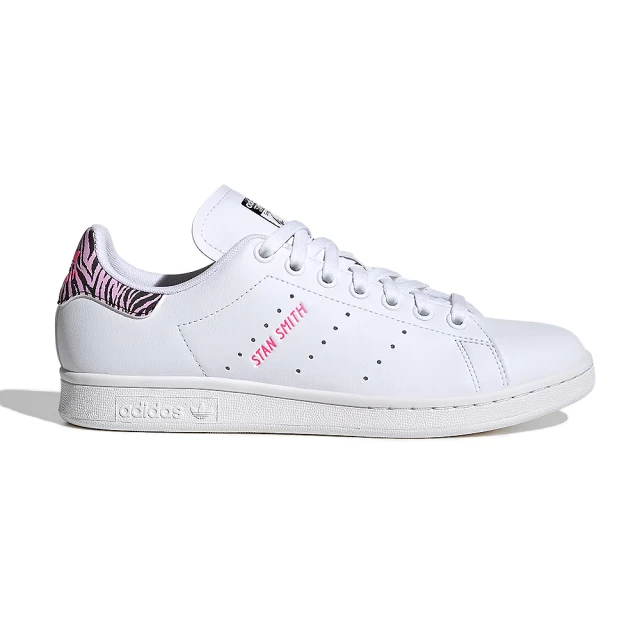 adidas 愛迪達 Stan Smith W 女鞋 斑馬紋 粉色 皮革 小白鞋 休閒鞋 IE9647