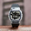 【CASIO 卡西歐】G-SHOCK 半透明迷彩潮流電子手錶(DW-5600SKC-1)