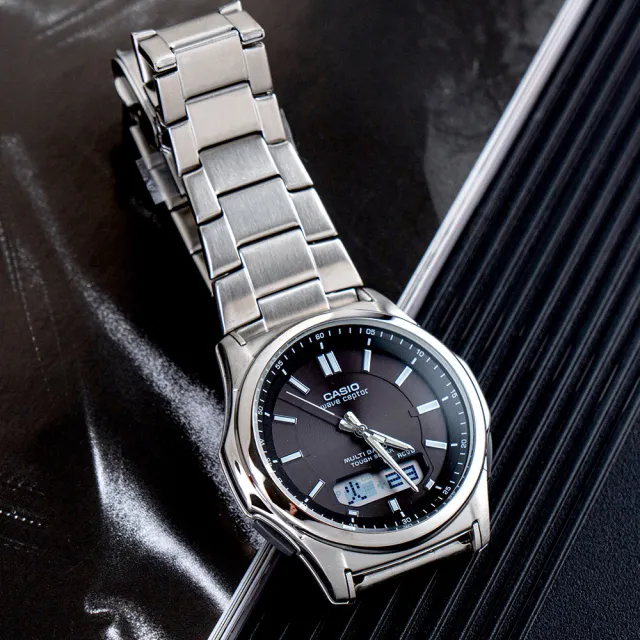 【CASIO 卡西歐】日本限定 極致品味太陽能電波腕錶(WVA-M630D-1A)