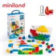 【西班牙Miniland】3.9CM大拼豆幼兒32顆學習組-附透明板/圖卡(邏輯思考/STEM/玩教具/西班牙原裝進口)