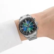 【CITIZEN 星辰】限量 千彩之海 電波時計 萬年曆 光動能 計時腕錶 42mm(AT8188-64L)