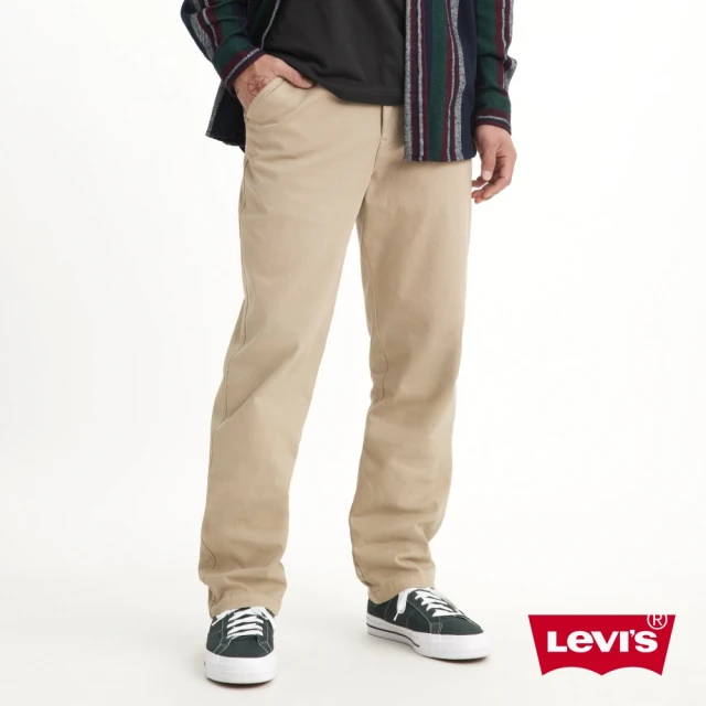 LEVIS 官方旗艦 男款 中低腰修身小直筒卡其休閒褲 / 彈力布料 熱賣單品 A1040-0052