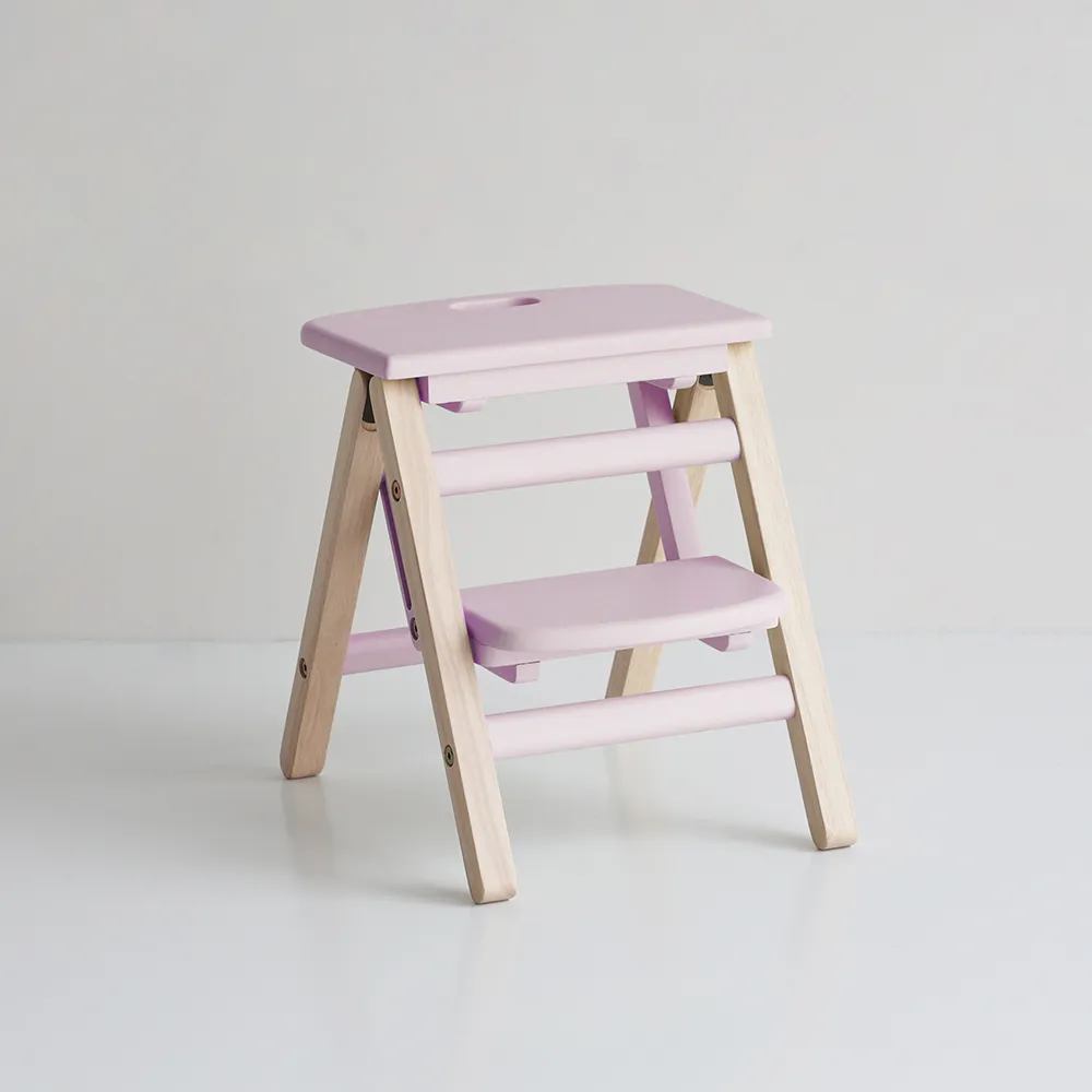【FL 滿屋生活】ICHIBA Cubi-兒童摺疊階梯椅凳/紫(兒童家具/階梯椅/階梯凳/收納階梯)
