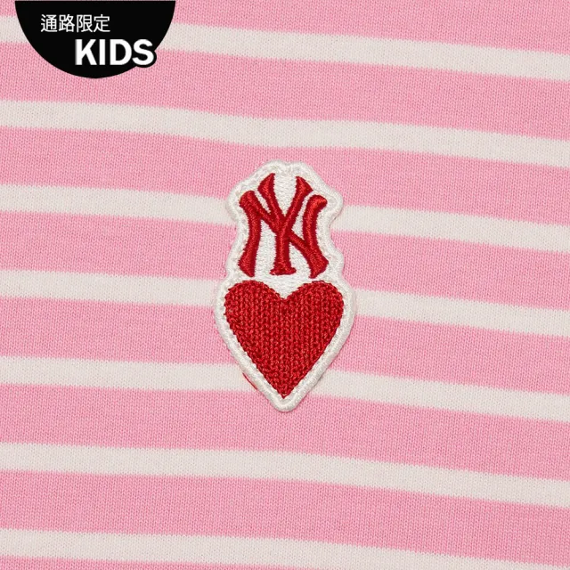 【MLB】童裝 長袖T恤 Heart系列 紐約洋基隊(7ATSH0134-50PKD)