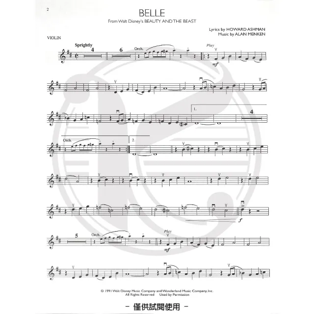 【Kaiyi Music 凱翊音樂】樂器獨奏系列：迪士尼電影熱門樂曲 小提琴