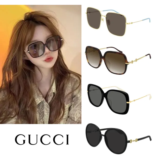 【GUCCI 古馳】時髦必備太陽眼鏡組合(GG0443S、GG0511SA、GG0884SA、GG0889S多款任選)