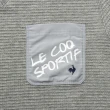 【LE COQ SPORTIF 公雞】休閒潮流圓領T恤 男款-麻灰色-LWS21205