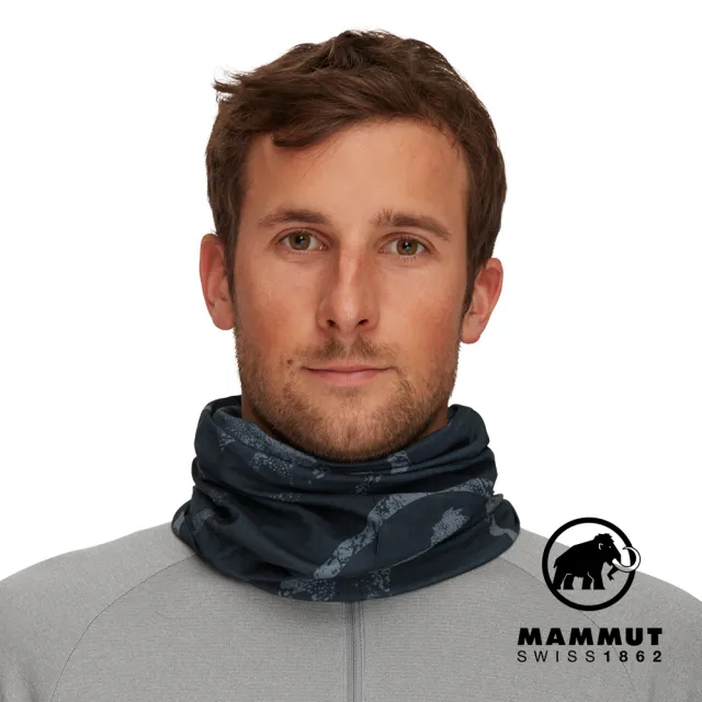 Mammut 長毛象】Mammut Neck Gaiter 防曬快乾頭巾黑/幻影黑#1191-05815