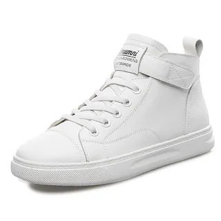 【AVICE 艾薇斯】★真皮牛皮高筒時尚小白鞋(百搭/運動鞋/休閒/小白鞋)