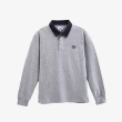 【Arnold Palmer 雨傘】男裝-美式拼色純棉POLO衫(灰色)
