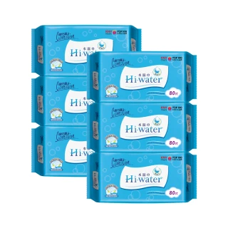 【康乃馨】Hi-Water 水濕巾80片x24包/箱(隨機出貨限量款包裝)