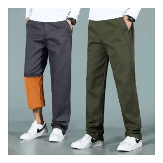 【NEW FORCE】男士加絨加厚複合棉質直筒保暖長褲-3色可選(男長褲/休閒褲/運動褲/機能褲/保暖長褲)