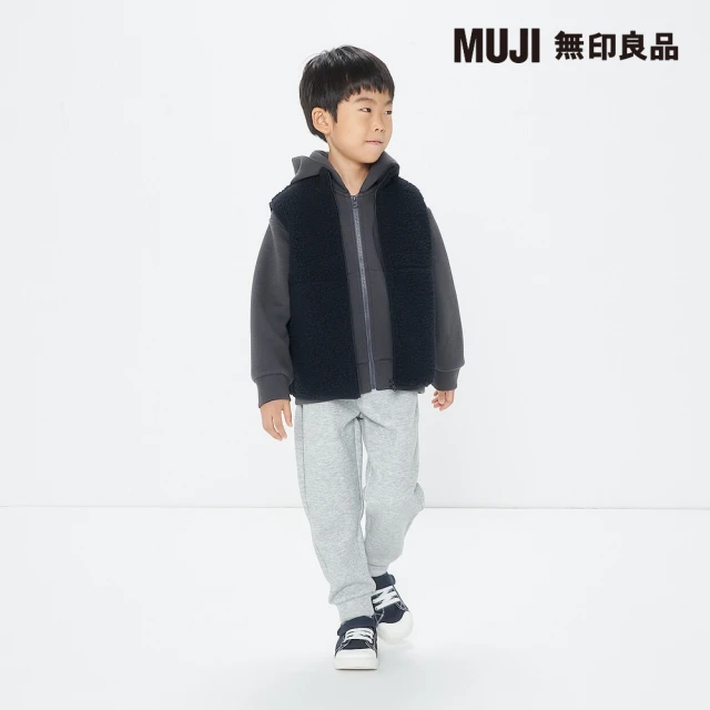 MUJI 無印良品 兒童聚酯纖維混棉綾織寬鬆合身褲(共5色)