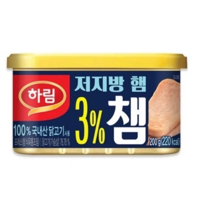 韓國 HARIM 3%低脂雞胸午餐肉 200g/罐(X4罐)