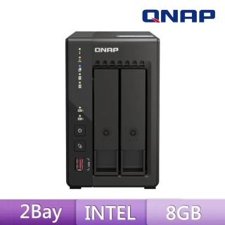 QNAP 威聯通 搭希捷 4TB x2 ★ TS-253E-8G 2Bay NAS 網路儲存伺服器