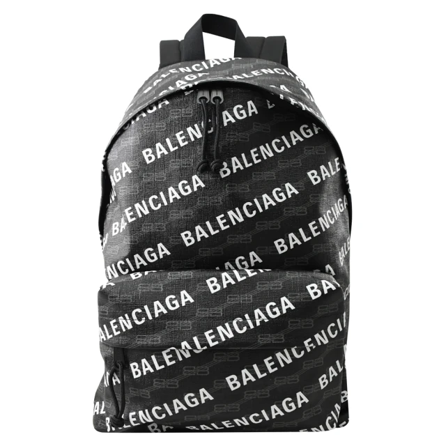 Balenciaga 巴黎世家Balenciaga 巴黎世家 Signature 新版經典LOGO印花商務包旅用包後背包(黑 大款)