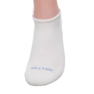 【Hilltop 山頂鳥】POLYGIEN抗菌吸濕快乾多功能彈性船型襪 白｜PH47XXE7ECB0