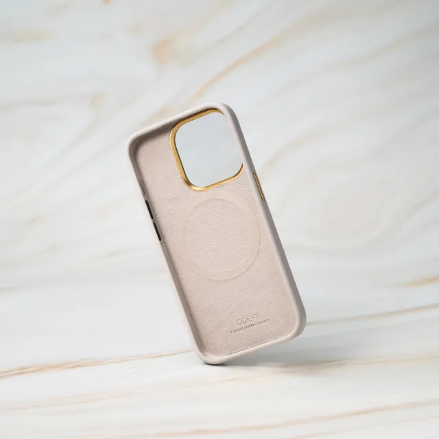【UNIQ】iPhone 15 Pro Max 6.7吋 Creme質感可磁吸棉繩掛繩兩用手機殼