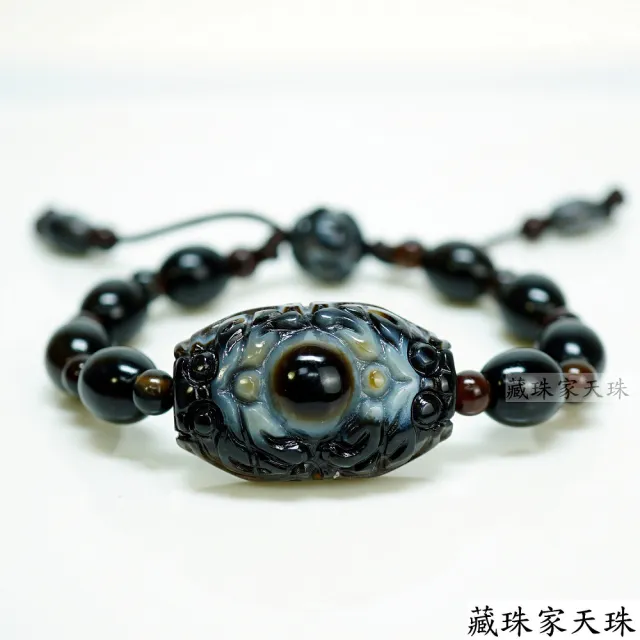 【藏珠家】精品雙龍聚財天眼天珠手鍊