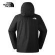 【The North Face 官方旗艦】北面男款黑色防水透氣保暖連帽三合一外套｜83SLKX7(內搭羽絨款)