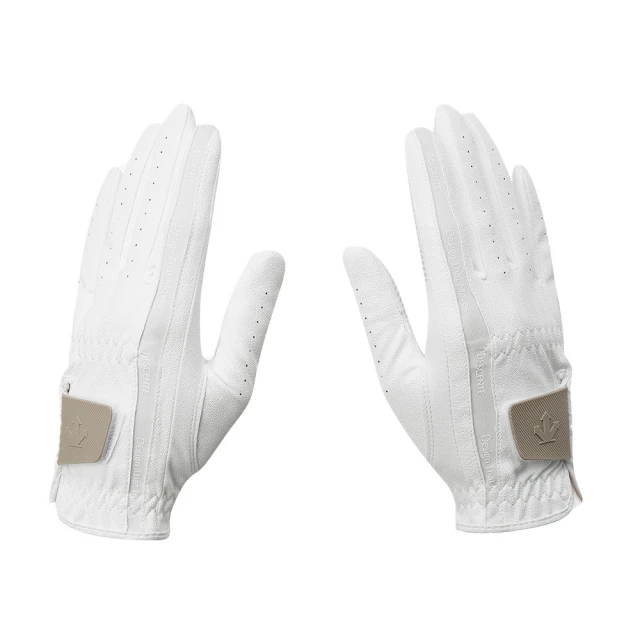 DESCENTEDESCENTE WOMENS 360 GRIP TWO-HANDED GLOVES 女士高爾夫球手套(淺褐色)