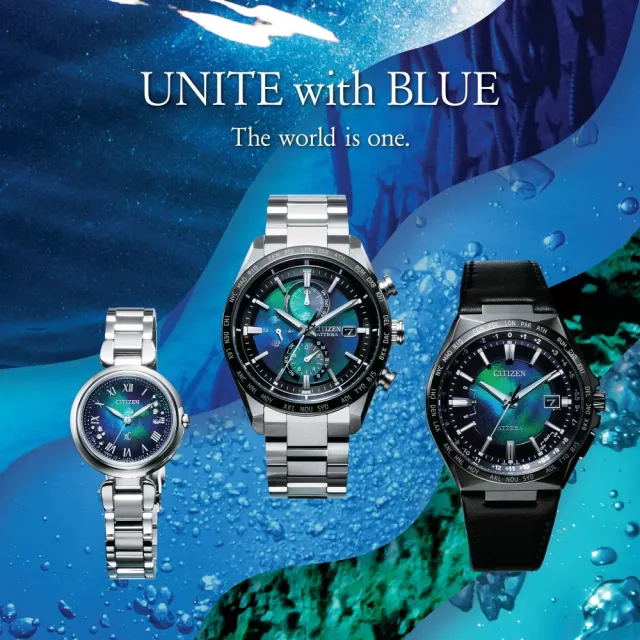 【CITIZEN 星辰】GENTS系列 千彩之海 光動能 電波計時腕錶 石英錶42mm(CB0215-18L)