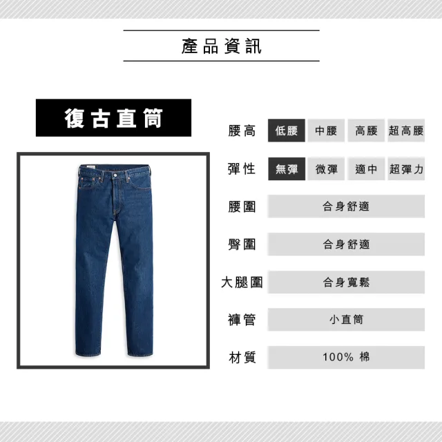 【LEVIS 官方旗艦】男款 551Z復古直筒牛仔褲 / 精工中藍染石洗 熱賣單品 24767-0071