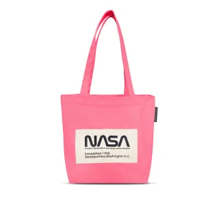 【NASA SPACE】美國太空總署 經典厚磅棉質LOGO帆布袋 NA20003-33(星雲粉)