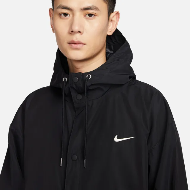 NIKE 耐吉】外套男款運動連帽外套AS M NK SWOOSH WVN PARKA 黑FD2870