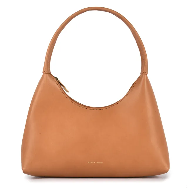 【MANSUR GAVRIEL】MINI CANDY 植鞣皮革肩背賈姬包-(淺駝/桃紅色)