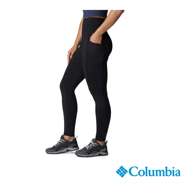 【Columbia 哥倫比亞 官方旗艦】女款-Windgates™快排內著長褲黑色(UAL54580BK/HF)