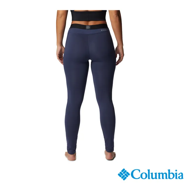 【Columbia 哥倫比亞 官方旗艦】女款-Omni-Heat鋁點保暖快排內著長褲-深藍(UAL81270NY/HF)
