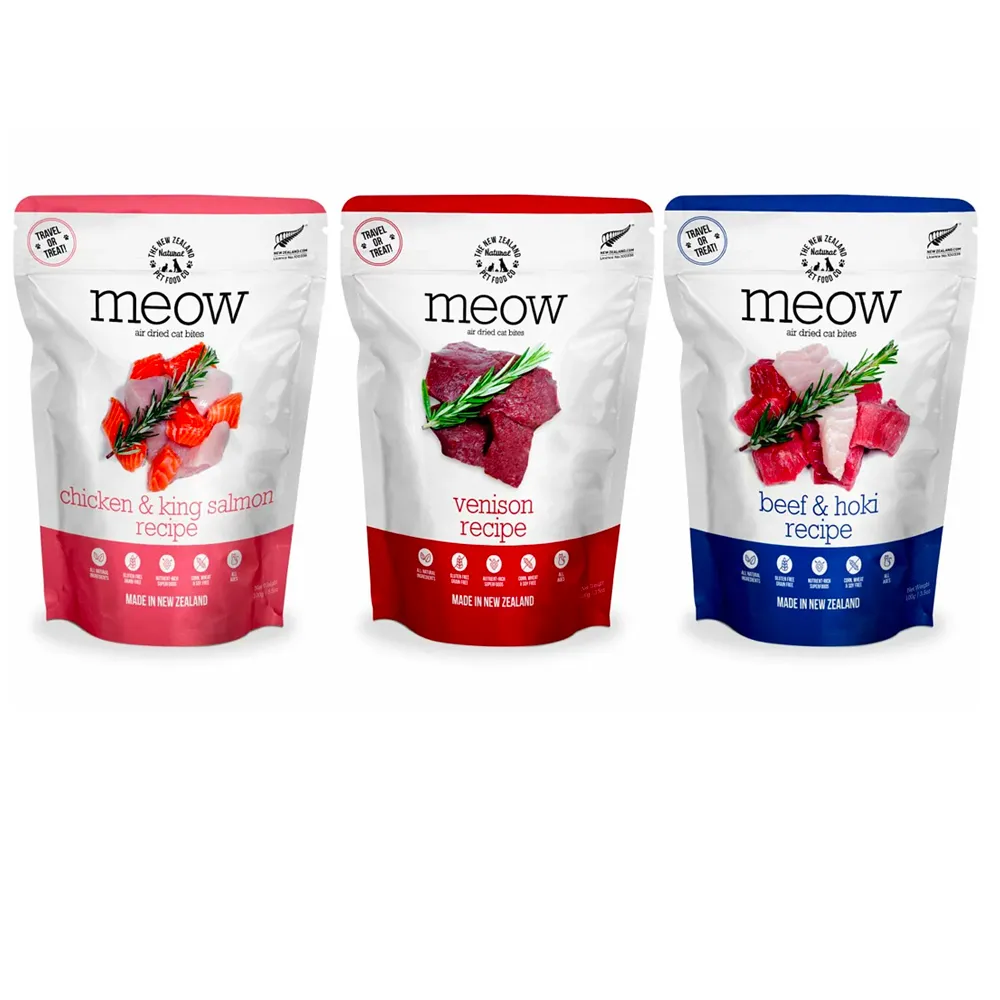 【NZ Natural】鮮開凍-meow貓咪-香酥風乾鮮肉餐 100g(凍乾 零食 貓飼料 冷凍乾燥 常溫保存)