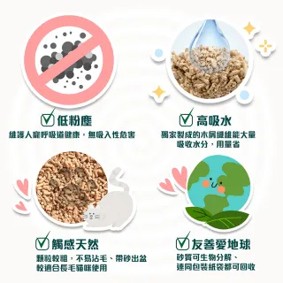 【CAT’S BEST 凱優】崩解木屑砂-藍標粗砂-20L(貓砂/木屑砂/環保砂/松木砂/小動物砂)