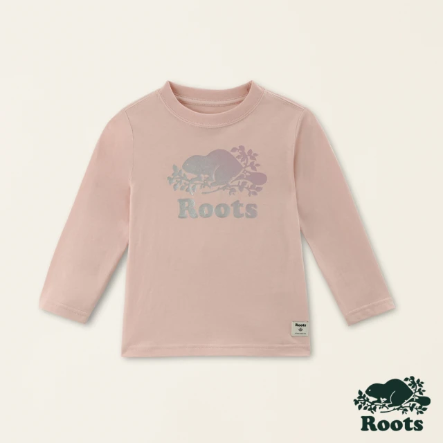 Roots Roots大童-經典小木屋系列 刺繡貼布寬版大學