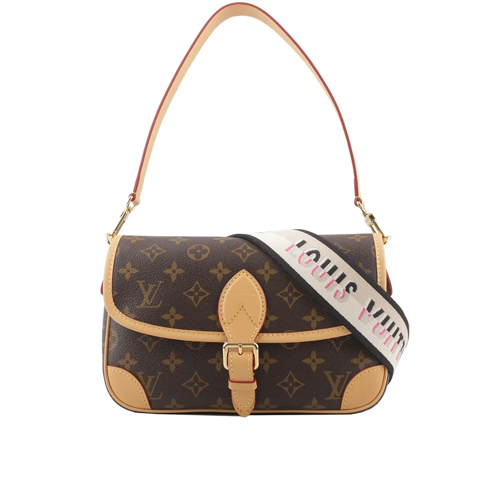 【Louis Vuitton 路易威登】Diane Monogram 帆布翻蓋二用馬鞍包(M45985)