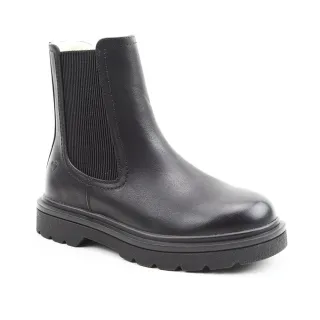 【heavenlyfeet】英國舒適休閒女鞋 切爾西厚底短靴-Saint2 Warm(黑色)