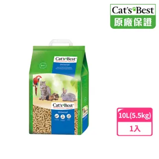 【CAT’S BEST 凱優】崩解木屑砂-藍標粗砂-10L(貓砂/木屑砂/環保砂/松木砂/小動物砂)