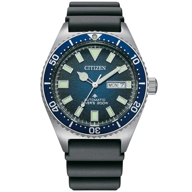 【CITIZEN 星辰】PROMASTER系列 Marine 防水200米 潛水機械腕錶 禮物推薦 畢業禮物(NY0129-07L)