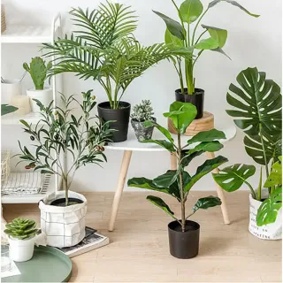 【Meric Garden】北歐風格居家裝飾高仿真大型景觀植栽擺設盆栽(旅人蕉XL)