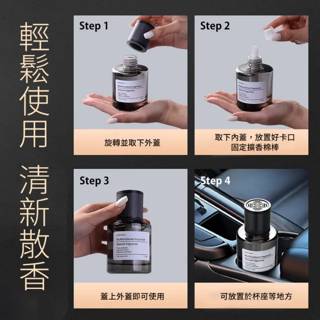 【JHS】大容量車用香氛除味香薰瓶160ml 送車用毛巾(車用香氛 車用香水 汽車香氛 香薰器 芳香器 香氛劑)