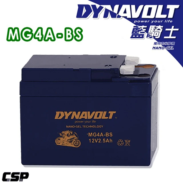 【Dynavolt 藍騎士】MG4A-BS(等同YTR4A-BS與MT4R與FTR4A GP賽事車手指定電池)